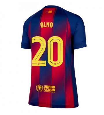 Barcelona Dani Olmo #20 Hjemmebanetrøje Dame 2025-26 Kortærmet